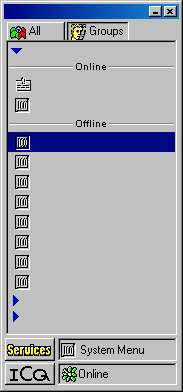 Screenshot of ICQ.